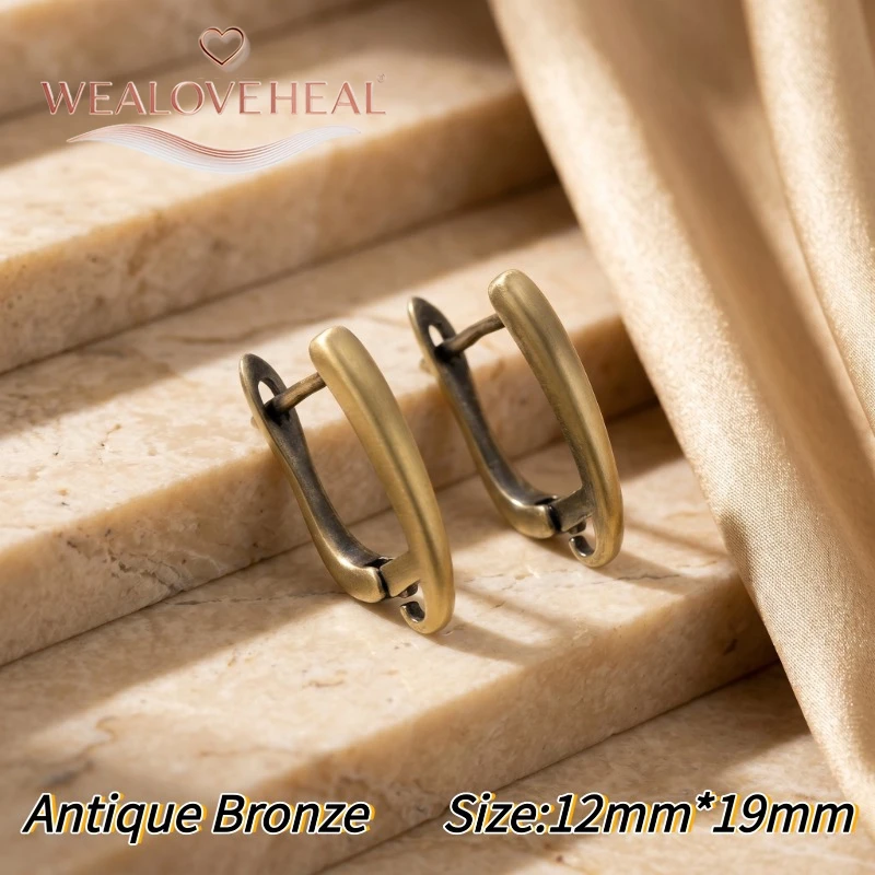 schmuckherstellung zubehör,Vintage Antik-Bronze Ohrhaken, Antik-Kupfer-Messing Ohrringhaken für Handgemachte DIY Schmuckherstellung – Detail 25