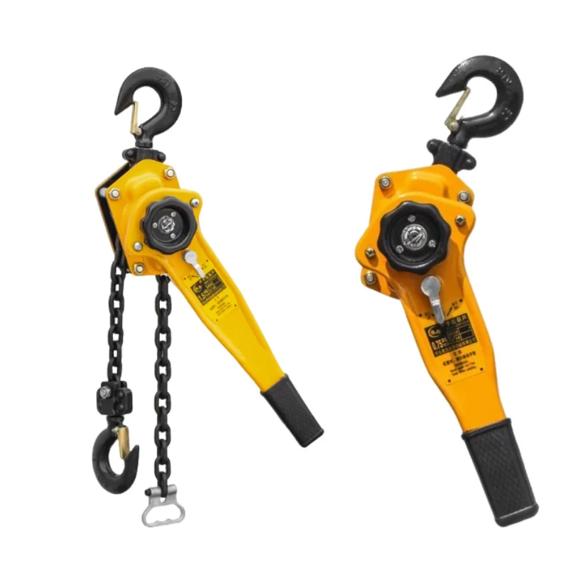 Manual Manganese Steel Hook Wire Manual Traction Hoisting Tool Lever Small Hand Chain Manual Traction Hoist Crane 0.75/1T