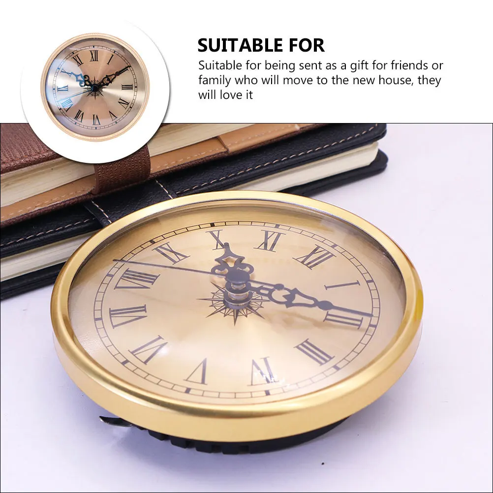 

1Set Mute Wall Clock Compact Lightweight Retro Design Decorative Pendant for Household Store Hotel Wall Decoration