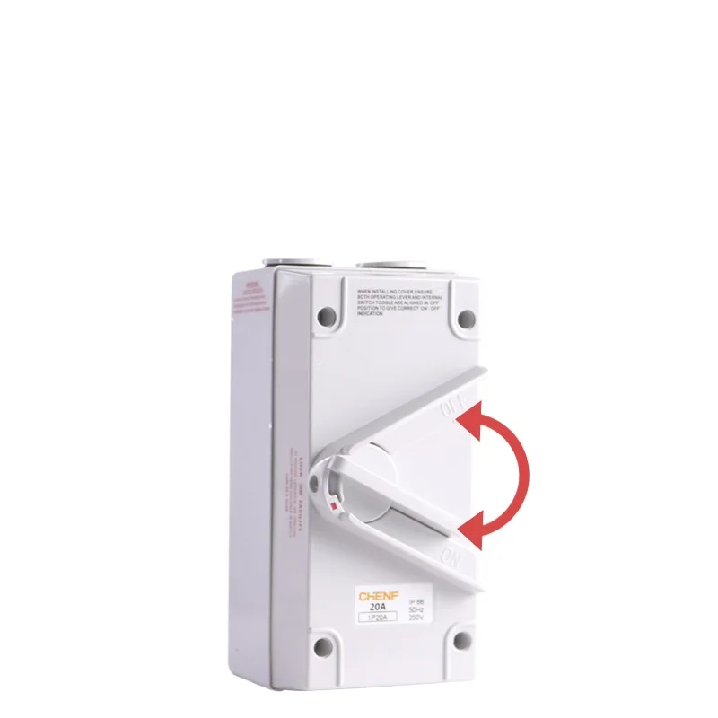 Waterproof safety protective load isolation switch, single-phase and three-phase, four-pole knife switch