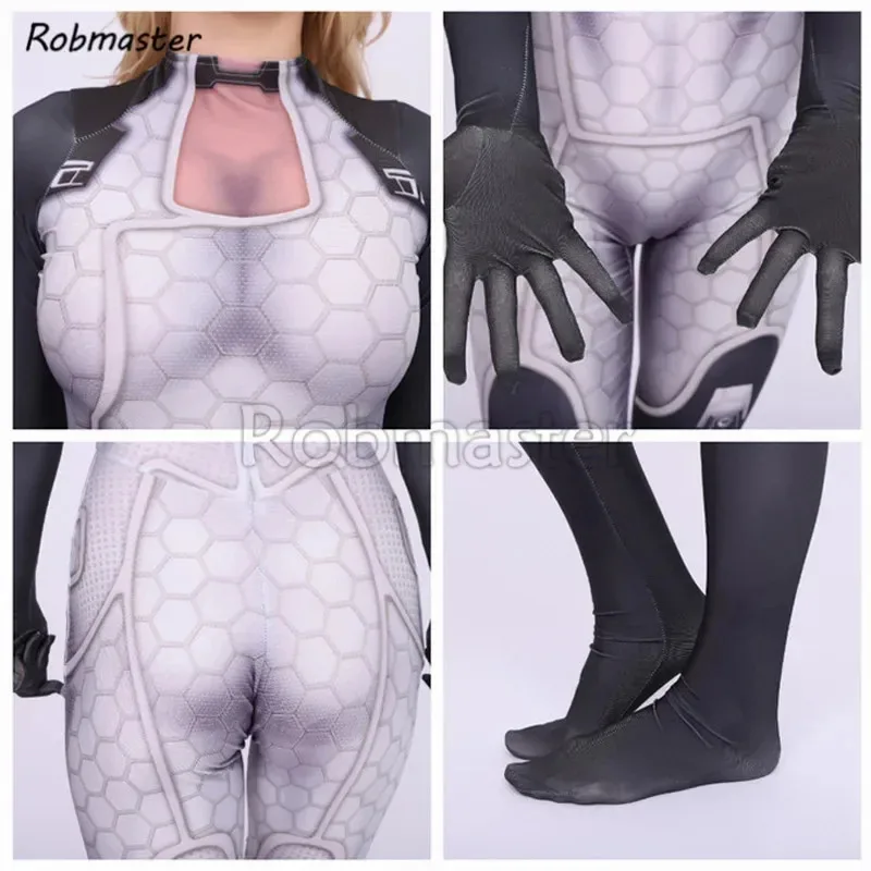 أزياء ماس إفكت 3 ميراندا لوسون التأثيرية ألياف لدنة مرنة ME1 للهالوين Zentai بدلة للفتيات والنساء لعبة Catsuit if;3 #6