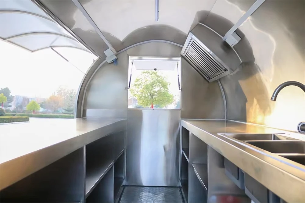 Carro de comida carrito de comida de madera