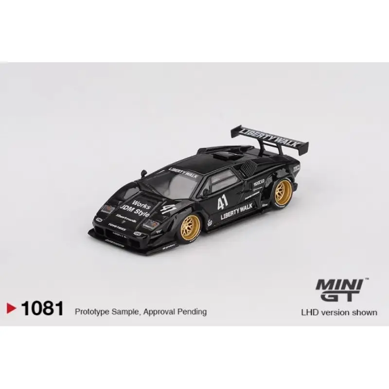 

MINI GT 1:64 Lamborghini Countach LB Alloy Model #1081 Alloy Automobile Die Cast Model Gift