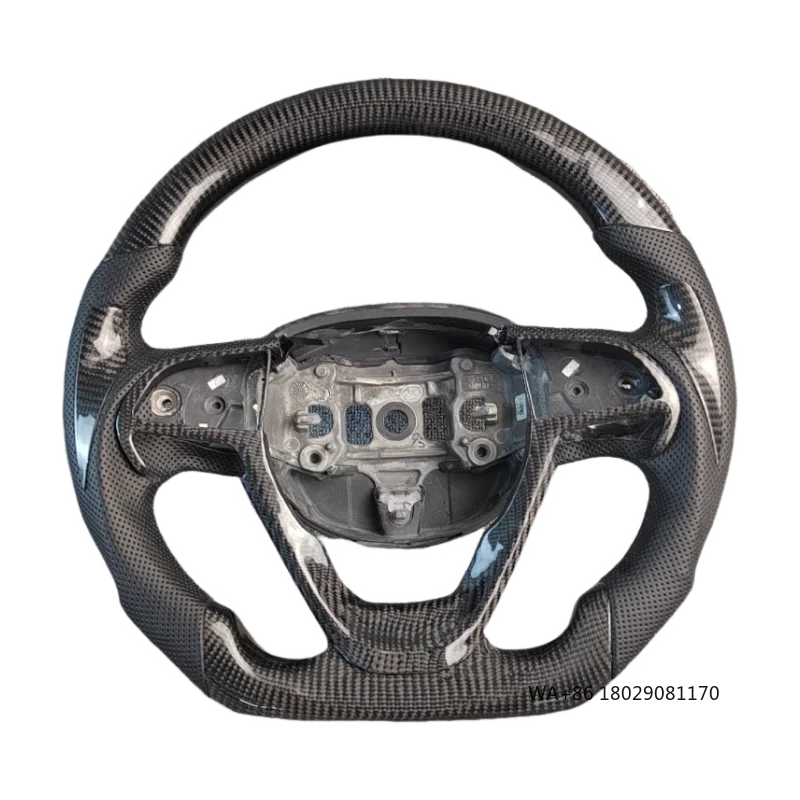 

Перфорированное кожаное рулевое колесо из углеродного волокна по индивидуальному заказу для автомобильного руля Dodge Grand Cherokee