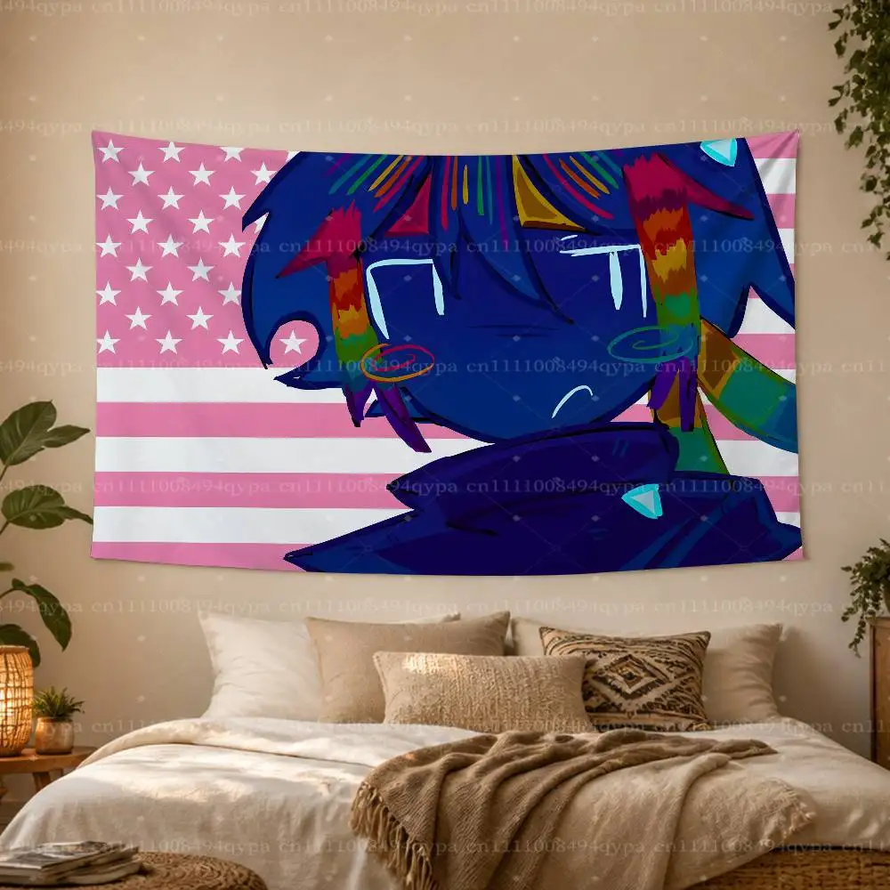 S-Spokeishere Spok U-Unstable Universe UU Amerikanischer Wandteppich mit rosa Flagge für Studentenwohnheim, Schlafzimmer, Outdoor-Dekoration, vier Ösen – Detail 20