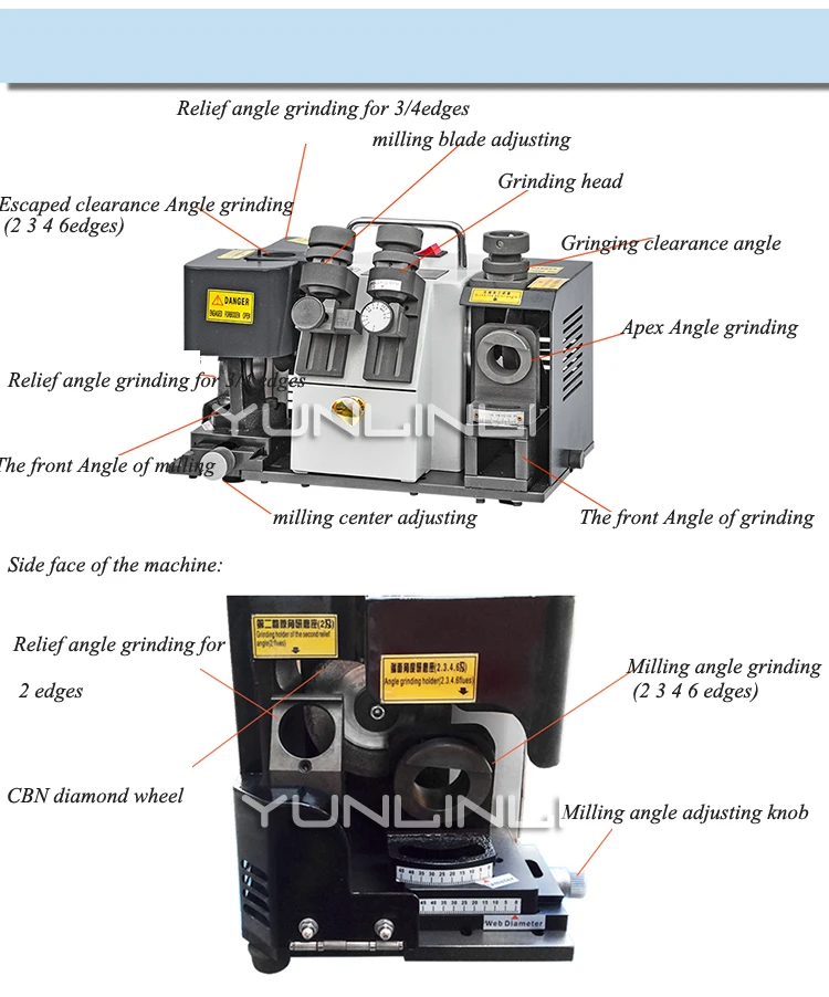 GD-313A Electric Milling Grinder 220V 5000rpm Drilling&Milling Grinding Machine Grinding Bit Milling Cutting Machine
