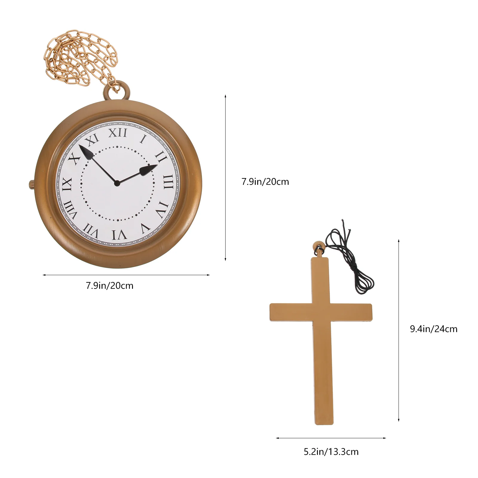 1Set Rabbit Nose Cosplay Props Party Supplies Hippy Costume Accessories Hanging Clock for Festivals