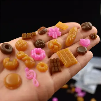 SNASAN迷你麵包餅乾蛋糕矽膠模具,適用於黏土食品模具DIY廚房配件玩具娃娃屋微縮配件 8 最佳銷售 迷你矽膠模具 - №4