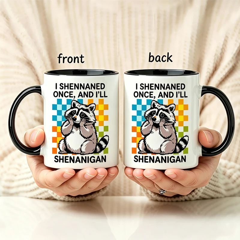 Raccoon Mug, Fun Raccoon Coffee Cup, Humorous Raccoon-Themed Gift, Sarcastic Mug for Coworkers, Christmas Gift