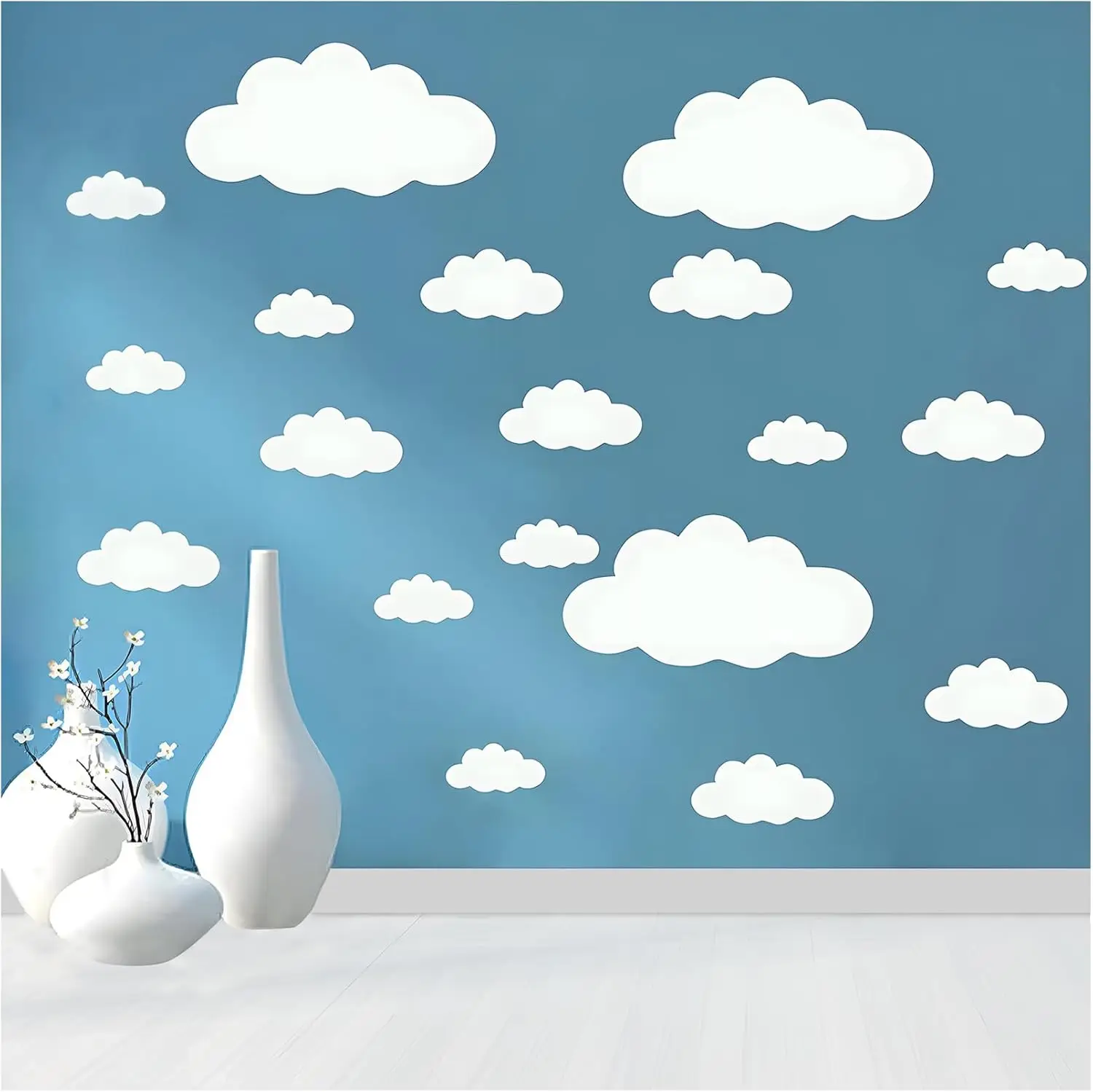 

Removable Cloud Wall Decals DIY Vinyl Stickers for Living Room Nursery Kids Bedroom Decor Home Art Mural