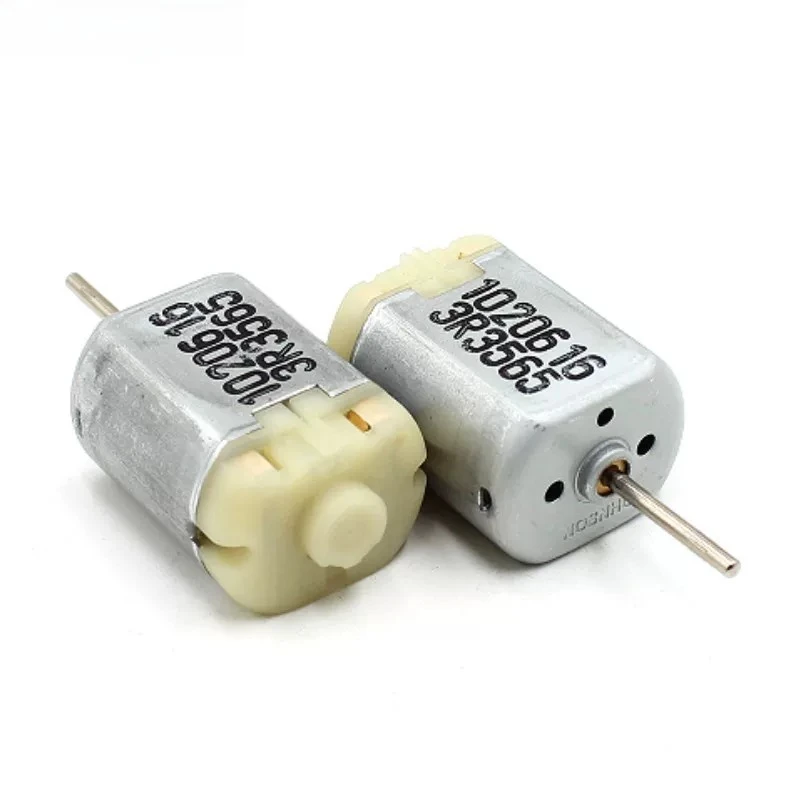 Car Lock Block 280 Flat Motor DC12v3500 Rpm, Long Shaft, Middle Knurling