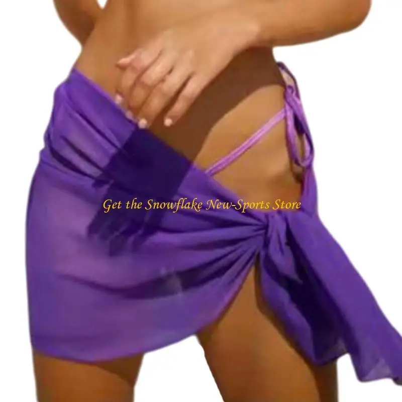 E56D Strandrock, leicht, verstellbar, für Badebekleidung, Strandschal, Schal