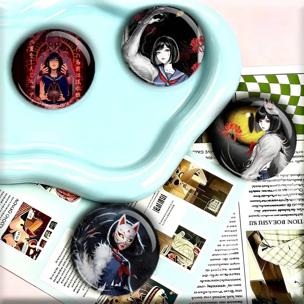 H-Hinako shimizu silent H-hill 25mm 32mm 44mm 58mm 75mm Brooches Badges Pins for Accessories Gift