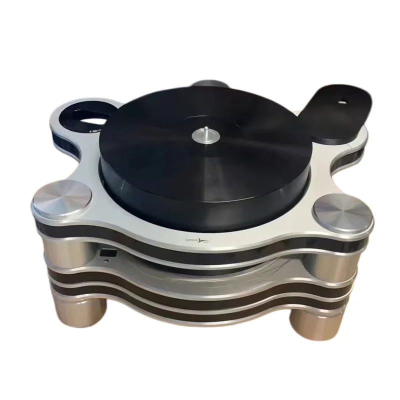 Amari LP-62S Vinyl LP Record Maglev Turntable MM/MC Phonograph Player Tonearm Cartridge  Silver Golden Color