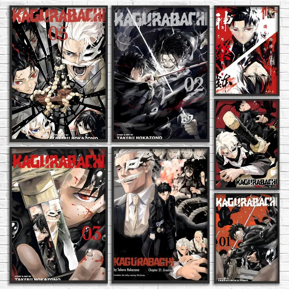 Póster de Sword Shonen Manga K-Kagurabachi, arte de pared versátil HD impermeable, decoración autoadhesiva para cualquier espacio, regalo ideal