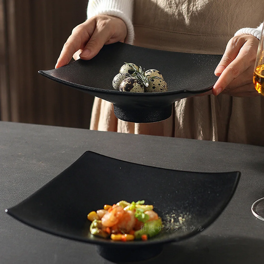 

Square Ceramic Dinner Plate High Quality Food Serving Plate Suitable for Salad Fruit Snack Noodles Home Restaurant Hotel