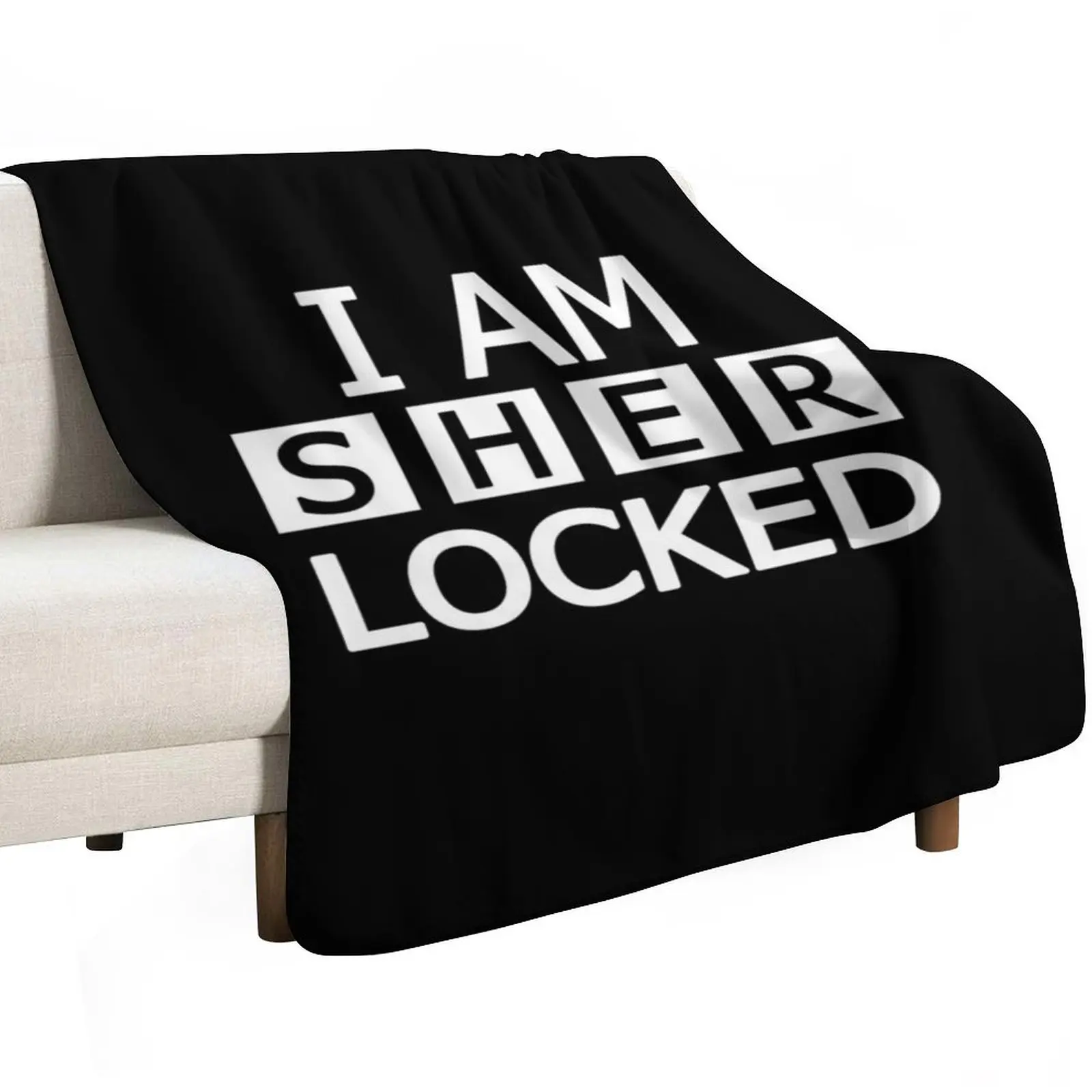 I am ---- locked Throw Blanket christmas decoration Bed Fashionable Travel Softest Decorative Sofas Furrys Blankets