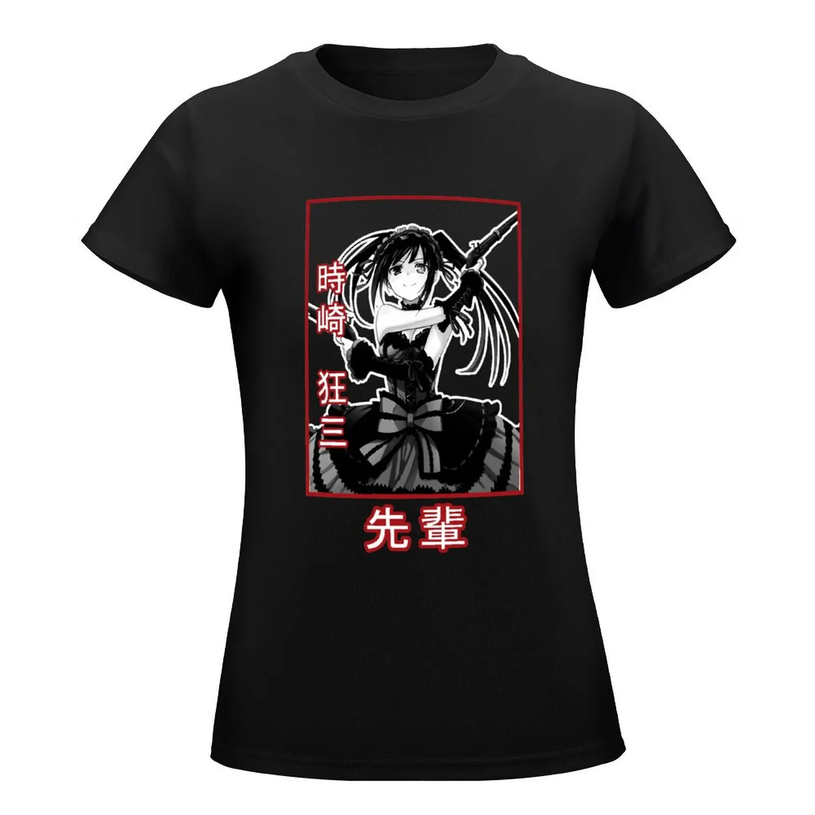 Kurumi Tokisaki T-Shirt animal print plus sizes Aesthetic clothing Womens graphic t shirts