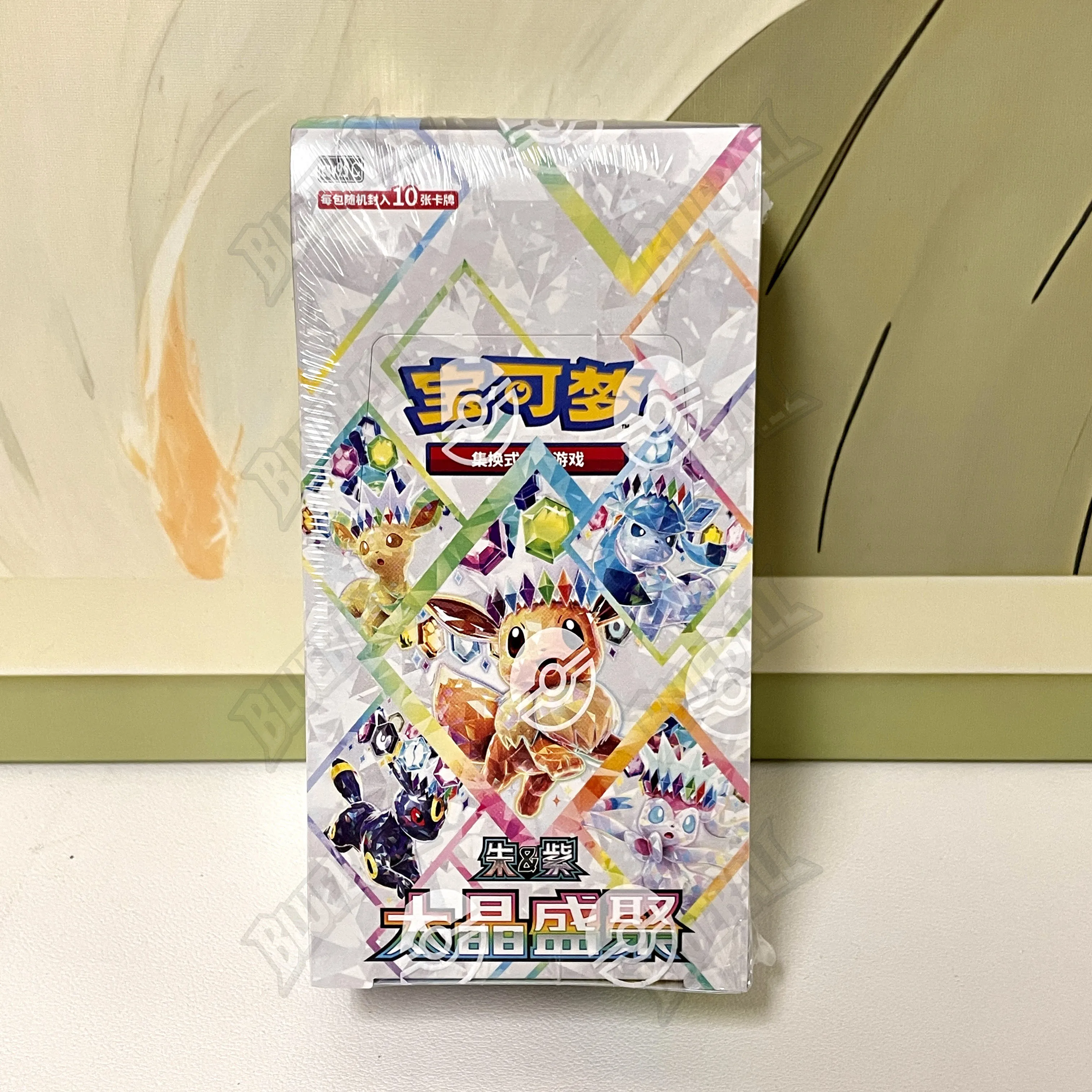 Original Pokémon Scarlet Violet Gem Pack Vol6 Thin Box TCG Sammelkarten Vereinfachte Chinesische Version Spielzeug Geschenk