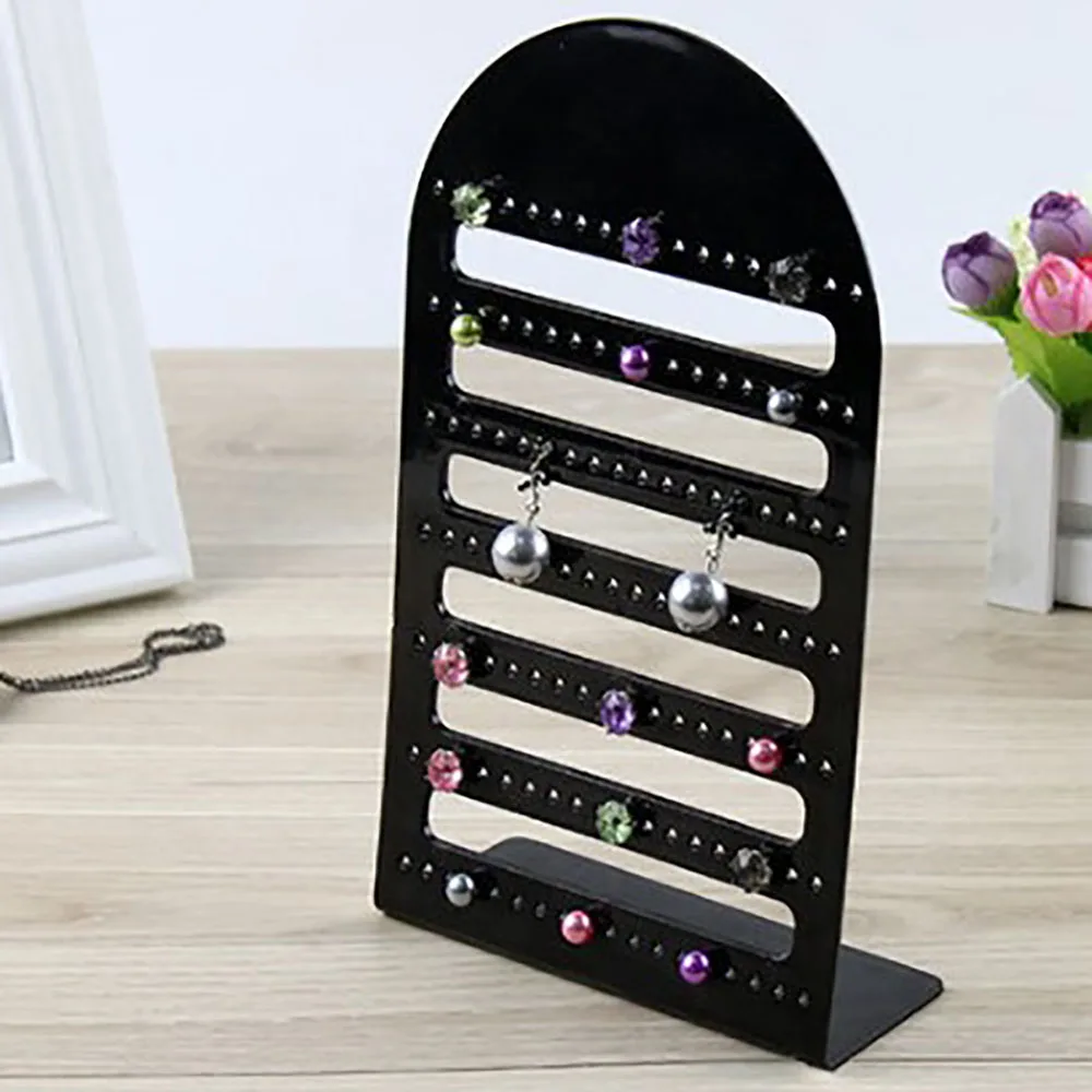 Sale 126 Holes Ear Stud Jewelry Display Storage Stand L Shape Earrings Hanging Holder Joyeros Organizador De Joyas Showcase 4Pcs