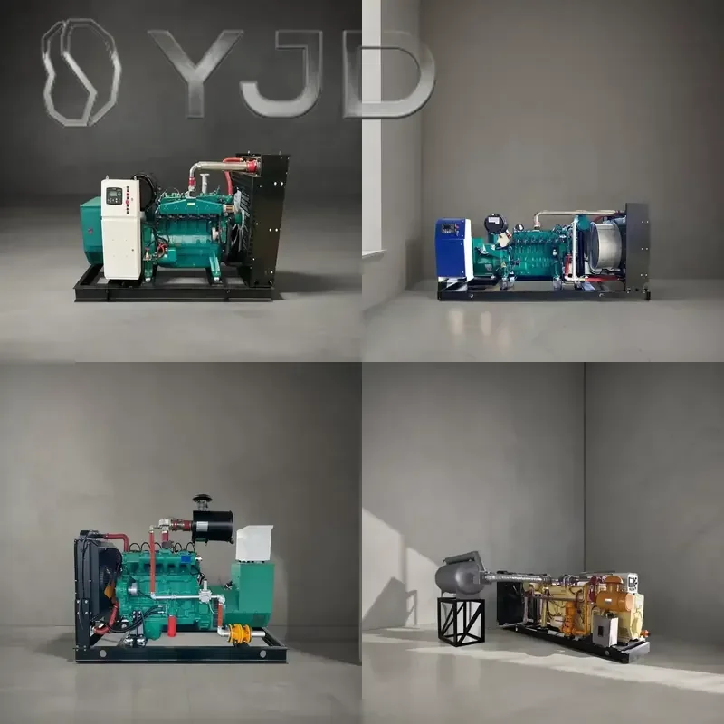 Natural Biogas LPG Biomass Syngas Powered 30-1000 KW AC Three Phase Generators Water Cooling Remote CHP/Parallel