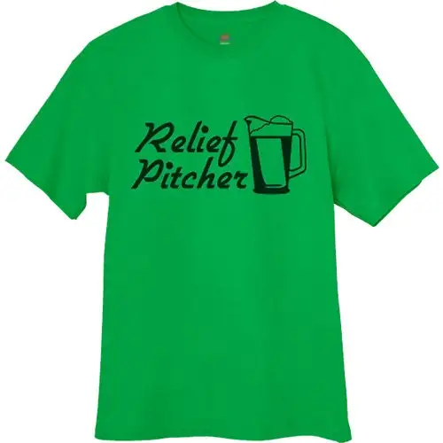 Mens T shirt Relief Pitcher