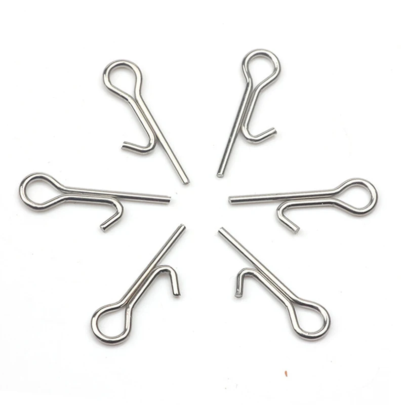 25/50/100PCS Assist Soft Fishing Lures Bait Stinger Spike Hook Treble Hooks Connecting Pins Needle Fixed Lock Accessories Tools