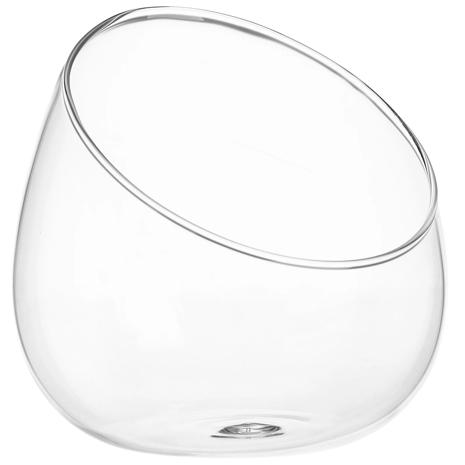 

Garden Clear Glass Containers Decorative Terrarium with Lid Small Vase for Flowers Three-dimensional