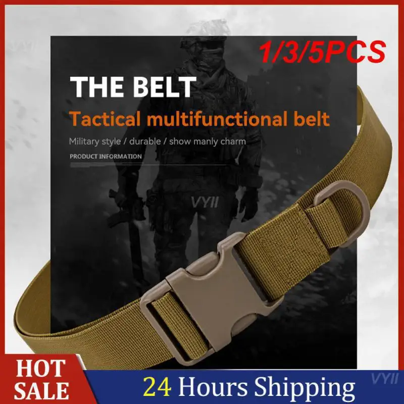 

1/3/5PCS Multifunctional Belt Raise Waistline Opposite Buckle Canvas Belt Belts Army Combat Waist Strong Tensile Strength