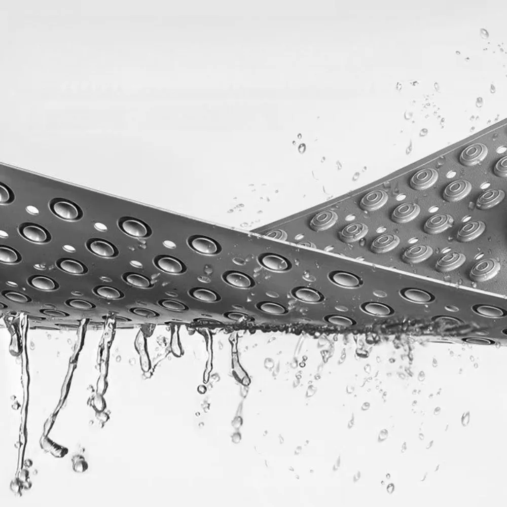 عدم الانزلاق بولي كلوريد الفينيل حمام حصيرة مع شفط كأس تدليك المطبات سريعة الجافة الحمام البساط دش السلامة السجاد قوي الصرف الحمام السجاد #6