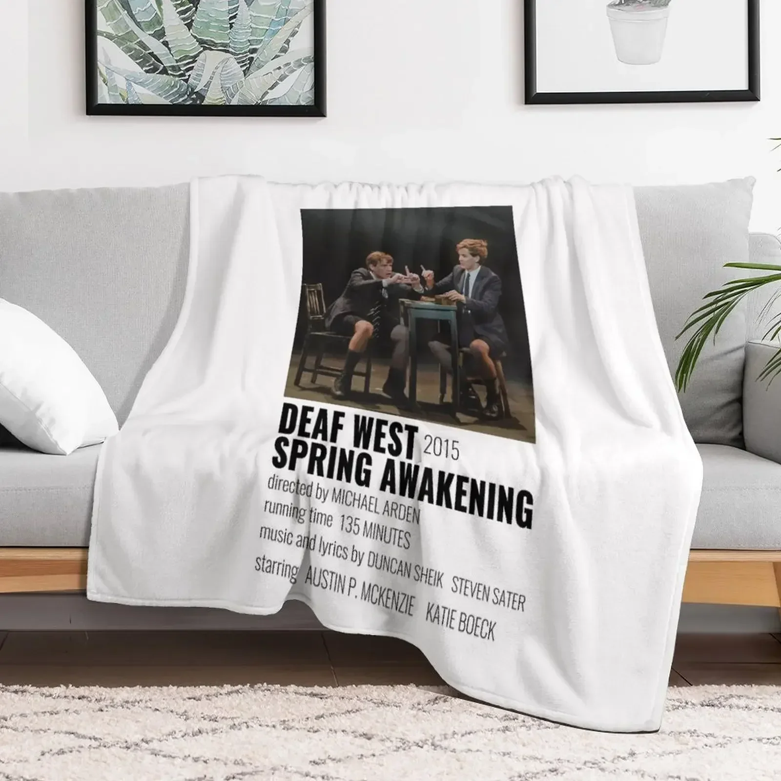 

DWSA Musical Poster Throw Blanket Single Luxury St Blankets Blankets For Bed Custom decorative Blankets