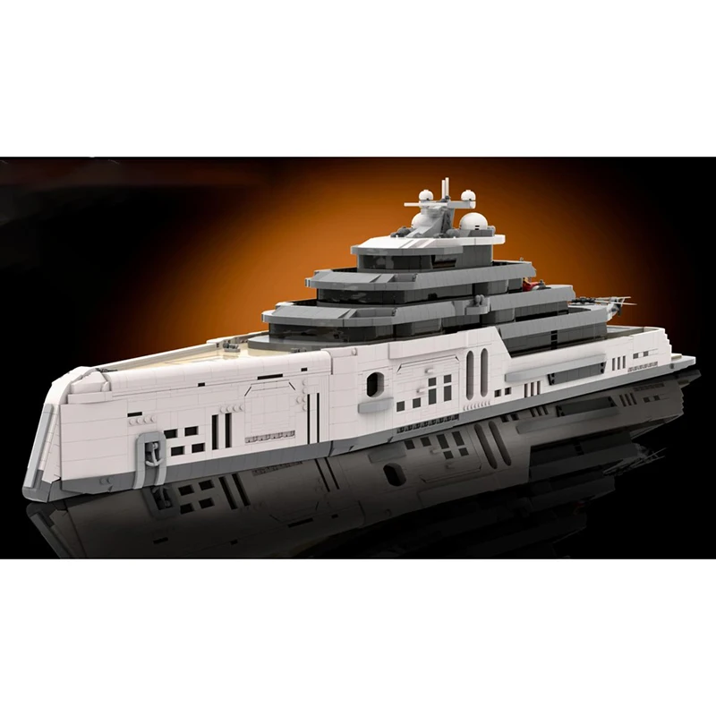 قوالب بناء Moc وحدات Majestic Monarch | يخت نموذج التكنولوجيا كتل عيد الميلاد DIY لعبة البناء الهدايا العسكرية #2