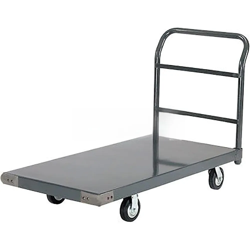 

Platform Truck w/Steel Deck, 5" Rubber Casters, 72 x 36, 1400 Lb. Capacity