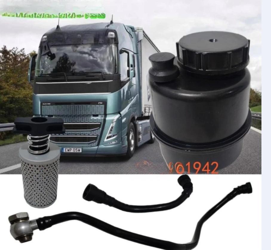 Truck direction power pump oil pipe direction oil pot filter FM420 460 500 steering accessories