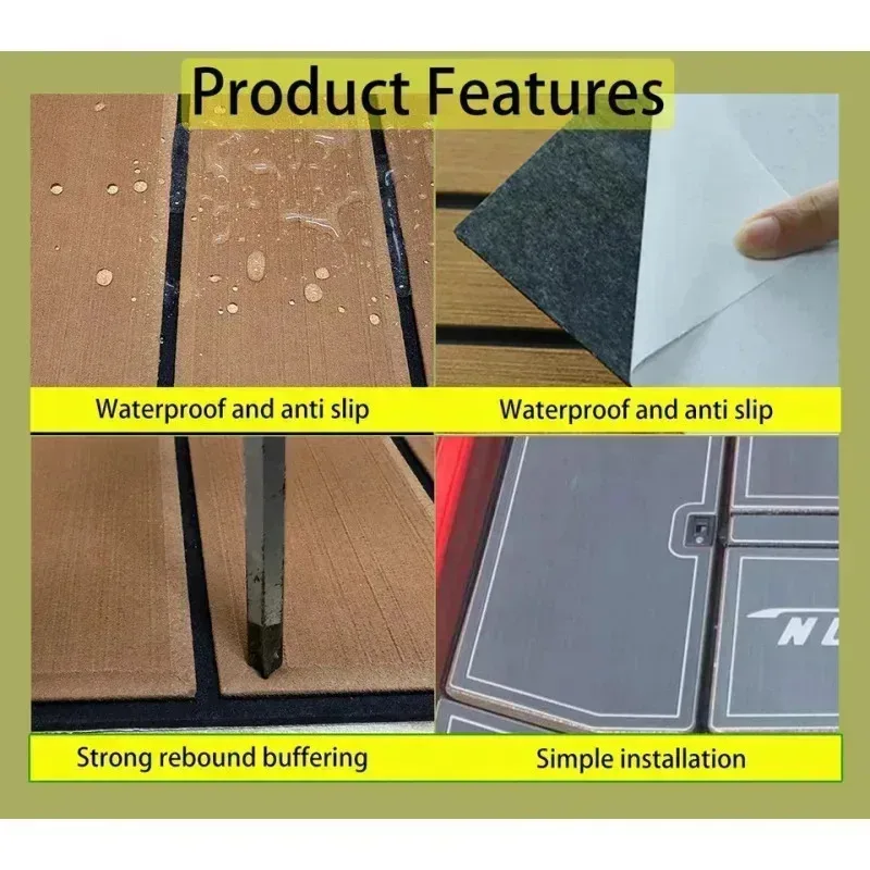 2007-2009 S-e-a D-o-o GTX Wake 155 /155 / 215 SCIC Jet Ski Tract EVA Foam تصميم مخصص أرضية قارب إيفا 6 مم 3-Adhesive