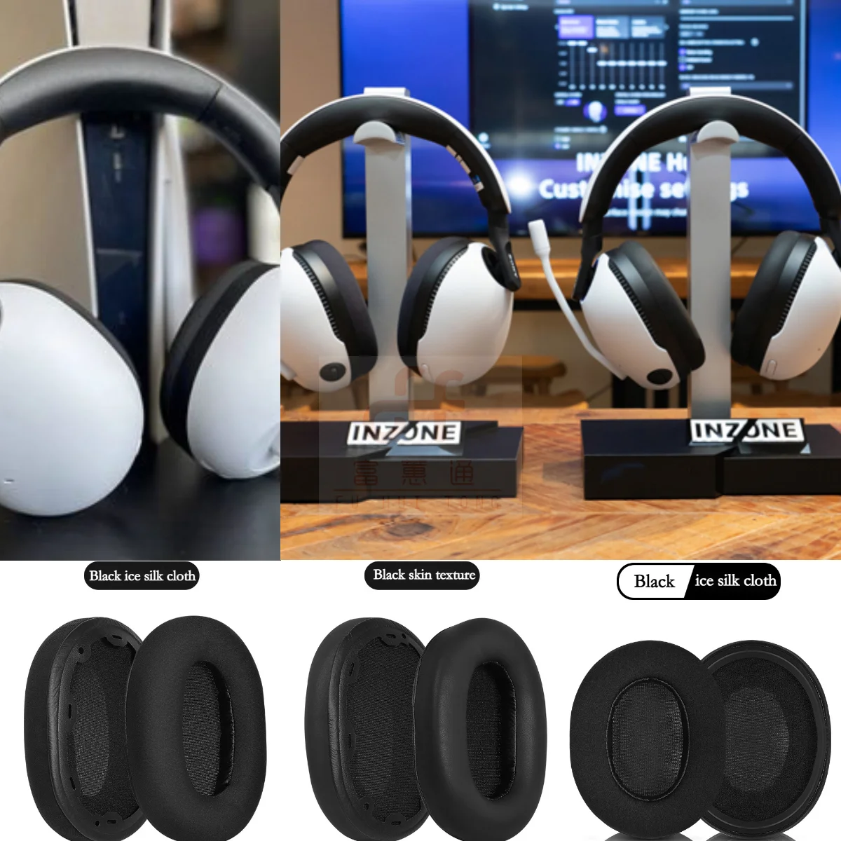 Replacement Cooling Gel Ear Pads Cover Cushions for Sony-INZONE H7 H9 WH-G900N Wireless Noise Canceling Gaming Headset