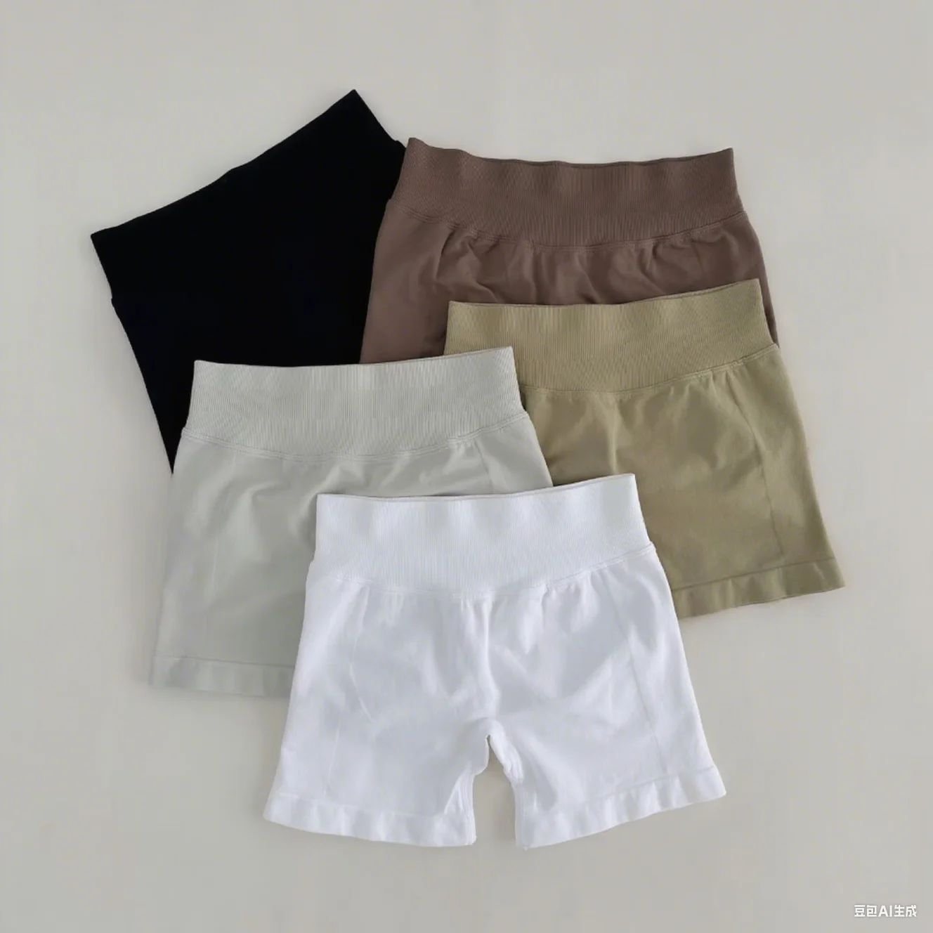 Women's high-waisted yoga pants fitness pants summer new high-elastic fitness training peach hip lift sports three-point shorts