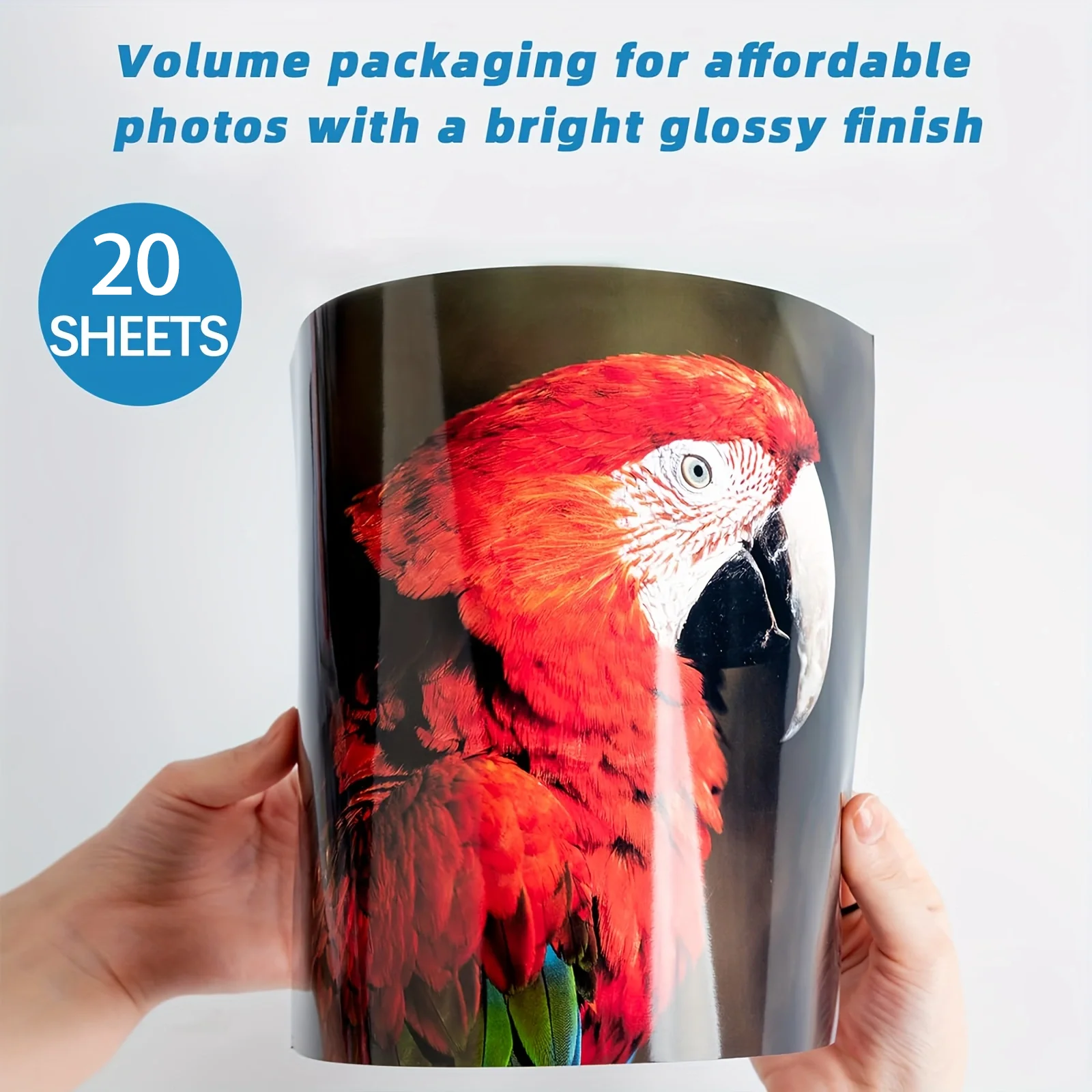 20 Sheets A4 Glossy Photo Paper 180gsm High Resolution 5760dpi Inkjet Printing Material Paper for Wedding Albums Art Prints