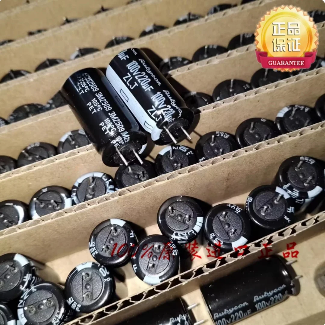 

220UF 100V Japanese Ruby Capacitor 100V220UF 12.5*25 ZLJ High Frequency Low Resistance Short Leg