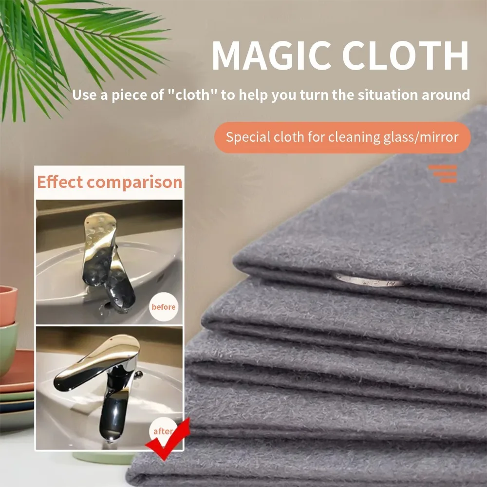 Magic Cleaning Cloth Car Windshield Cleaning No Watermark Glass Wiping Reusable Microfiber Wiping Rags Towels Car Accessories