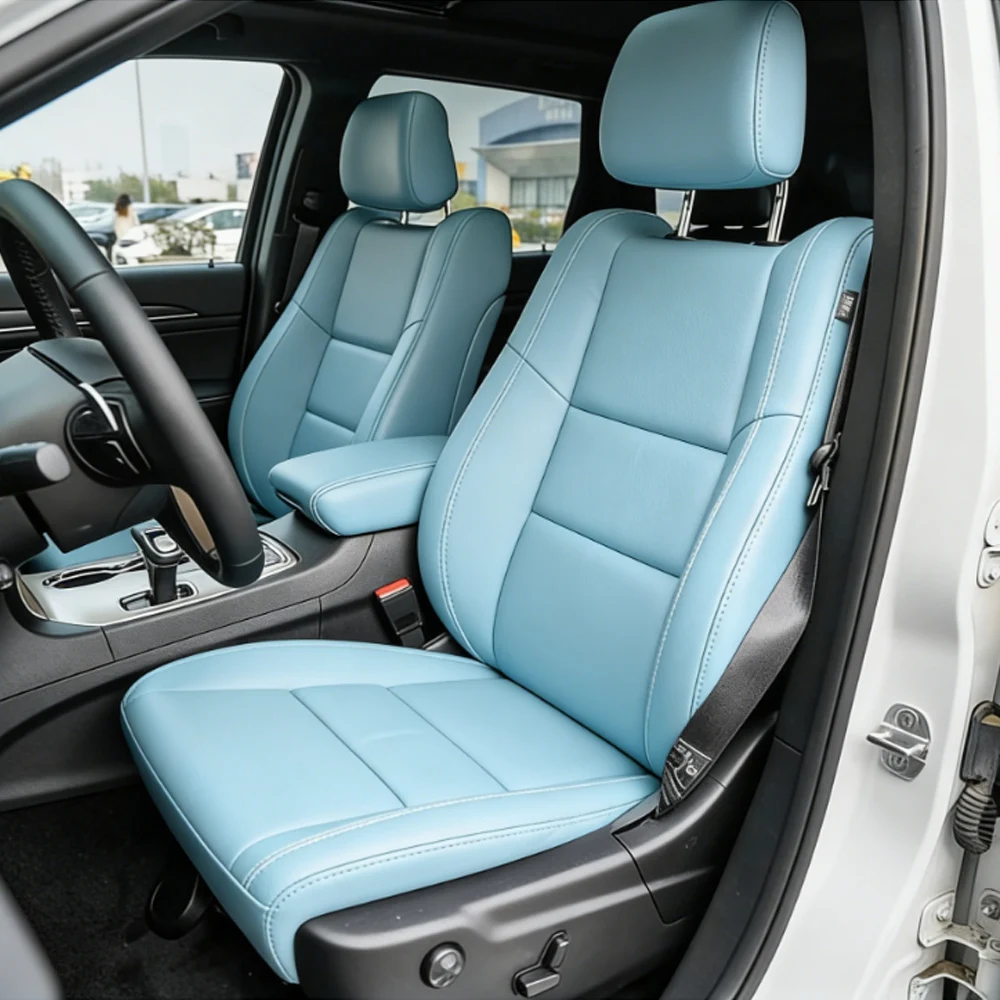 

Custom Car Seat Cover For Jeep Grand Cherokee‌ 2011 2012 2013 2014 2015 2016 2017 Faux Leather Car Seat Covers Auto Accessorie