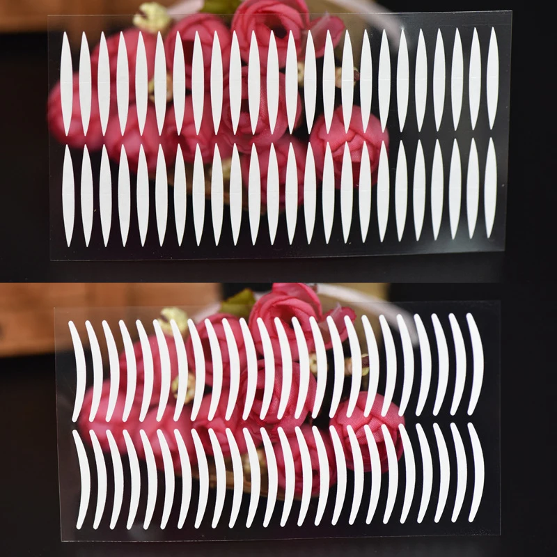 24/48 قطعة من ملصقات جفن لاصقة مزدوجة الجانب من الألياف غير المرئية، أشرطة عين شفافة قابلة للتنفس، جمال النساء #1