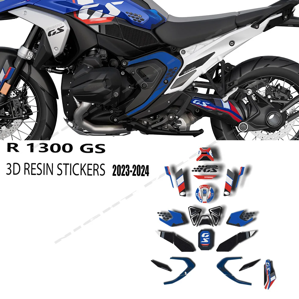 For R1300GS R 1300 GS 2023 2024 Motorcycle Accessories 3D Epoxy Resin Sticker Protection Kit