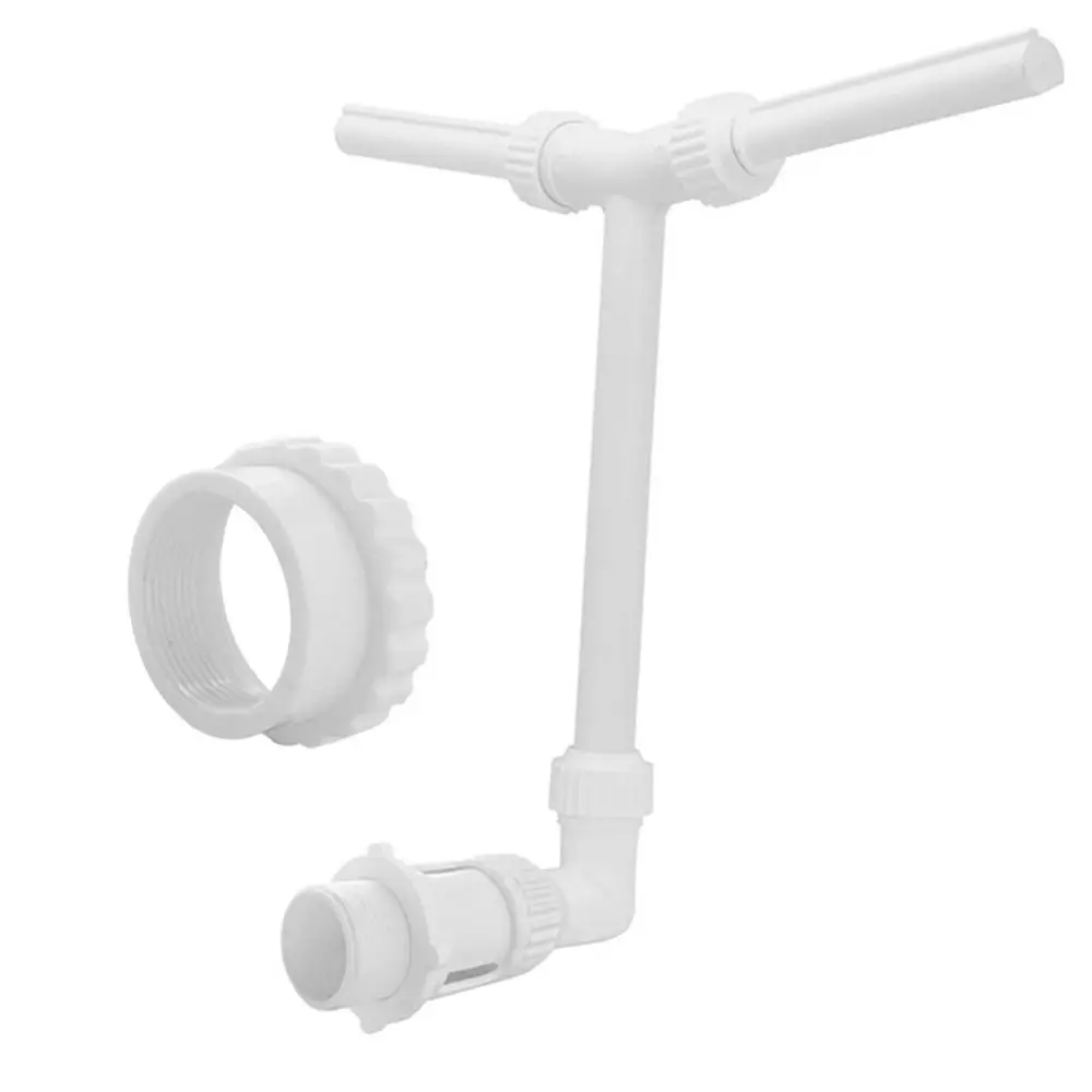 PVC Pool Fountain Sprayer Cooling Spray Head Adjustable Waterfall Pool Sprinkler Fountain Double-jet Waterfall Relaxation