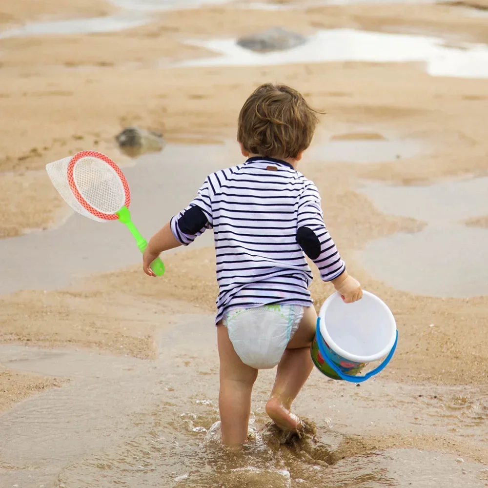 Plastik fischernetze fangen Krabben schmetterlinge Garten wanze Insekt Teleskop Fisch fänger Kinder Pool Spielzeug сортеры для детей