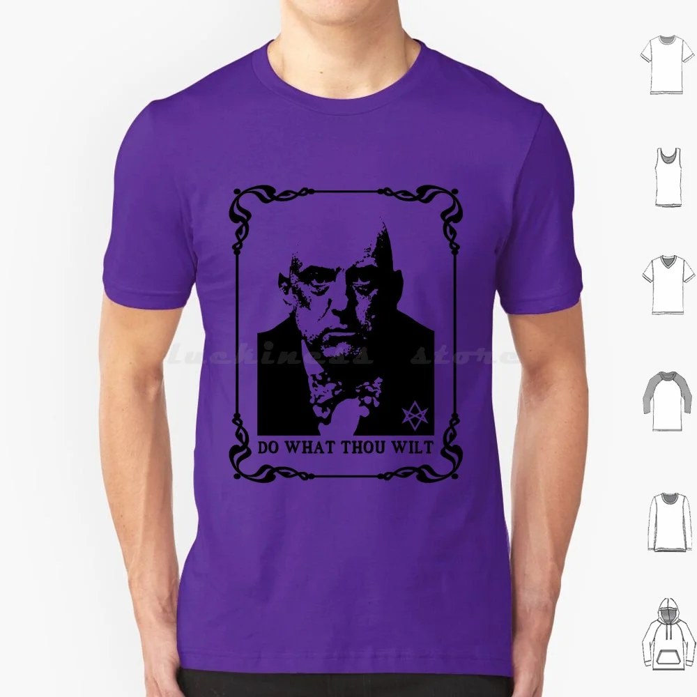 Do What Thou Wilt T Shirt Big Size 100% Cotton Icon Occult Crowley Thelema Spiritual Occultism Witch Wicca Pagan Black Magick