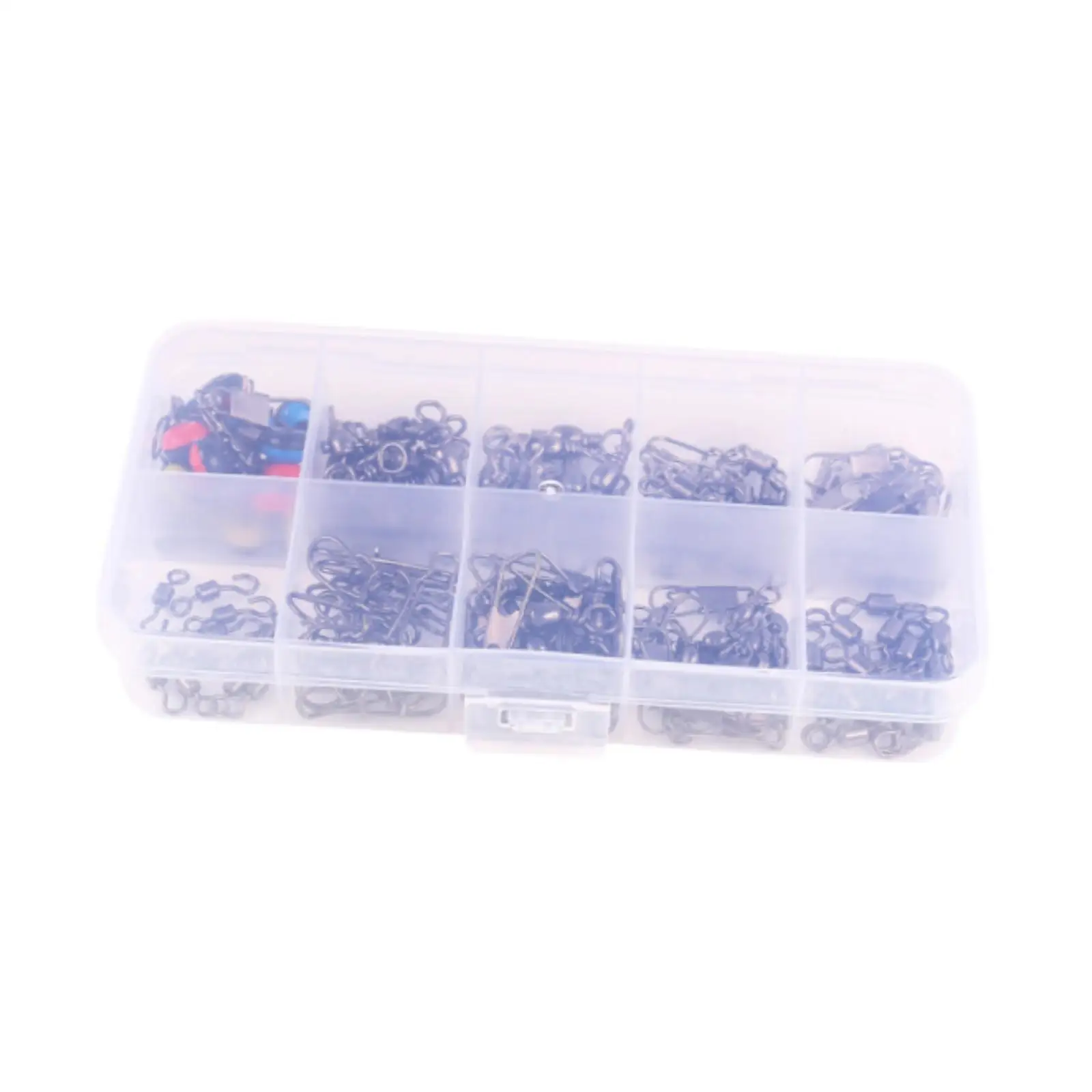 

115Pcs Fishing Swivel Set Compact Fishing Tackle Gear Rolling Barrel Swivel