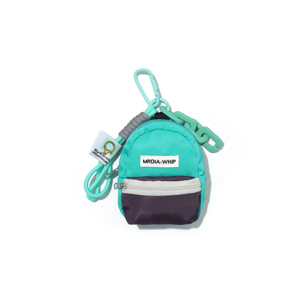 Creative Macaron Color Mini Coin Purse Backpack Pendant Anti Loss Key Chain Wallet Portable Durable Earphone Bag Outdoor