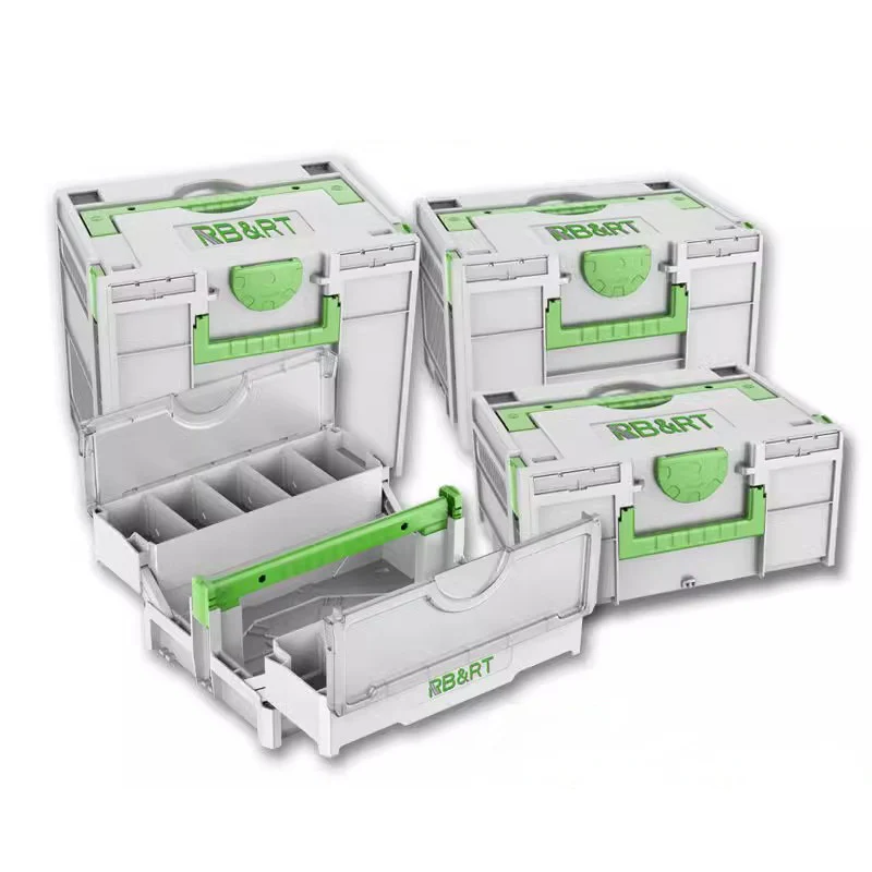 Large Capacity Toolbox Multifunctional Hardware Accessories Storage Boxes Household Tools Organizer Box Stackable Storage Boxes