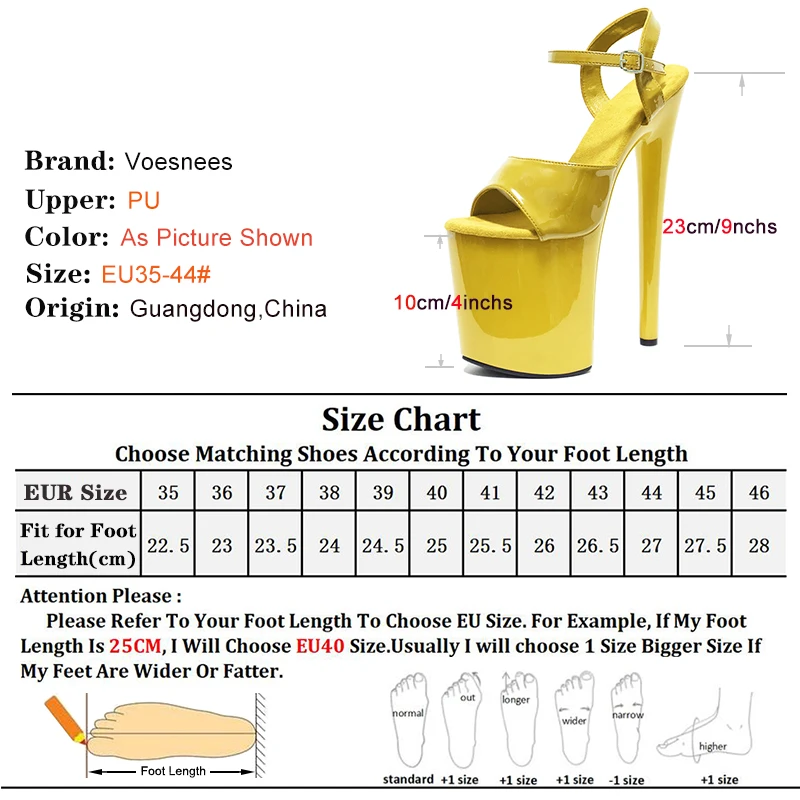 2024 Platform Women Sandals 20cm Sexy Fetish Shoes Pole Dance Shoes 8Inches Party Bride Stripper Heels Peep Toe Gothic Stiletto